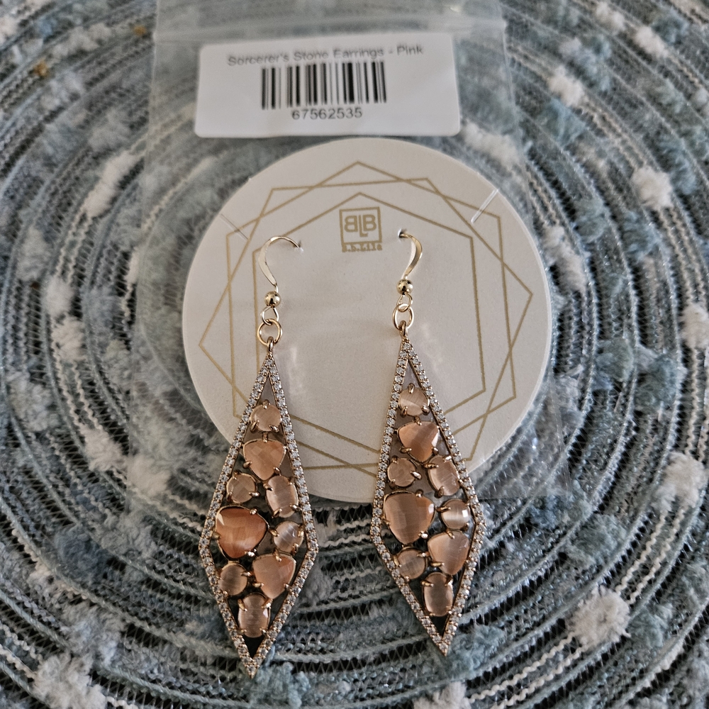 B.B Lila Elegant Pink Earrings by